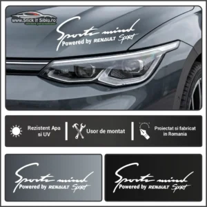 Sticker Far-Sports Mind - Renault - Stickere Auto