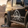 Sticker Off-Road 4x4 – Mountain Navigation Compass - SET Stickere - Ambele Parti | Rezistent Apă + UV
