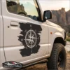 NWO-018.4 Off Road compas – Stickere Auto - SET Stickere - Ambele Parti | Rezistent Apă + UV