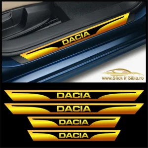 Set Protectie Praguri Dacia – Stickere Auto din Folie Autocolantă