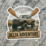 Sticker Decorativ Delta Explorer – Outdoor Life | Rezistent Apă + UV