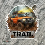 Sticker Decorativ Trail Splash – Offroad Style | Rezistent Apă + UV