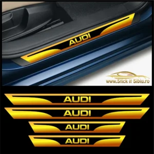 Set Protectie Praguri Audi – Stickere Auto din Folie Autocolantă | Rezistent Apă + UV