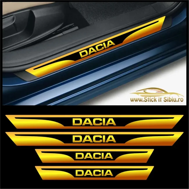 praguridacia_246961_PRAG-555 Set Protectie Praguri Dacia – Stickere Auto din Folie Autocolantă | Rezistent Apă + UV
