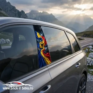 Ultimele bucati - SET stickere Stalpi Usi -ambele parti- ROMANIA | Rezistent Apă | Printat&Laminat
