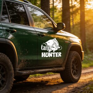 stickit_carp-hunter_montat_v1 Carp Hunter sticker off road montat pe masina — StickIt