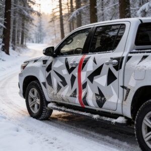 Pachet Camuflaj Geo Winter Prime sticker auto StickIt