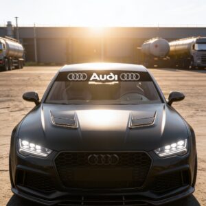 Parasolar Audi montat pe masina - StickIt